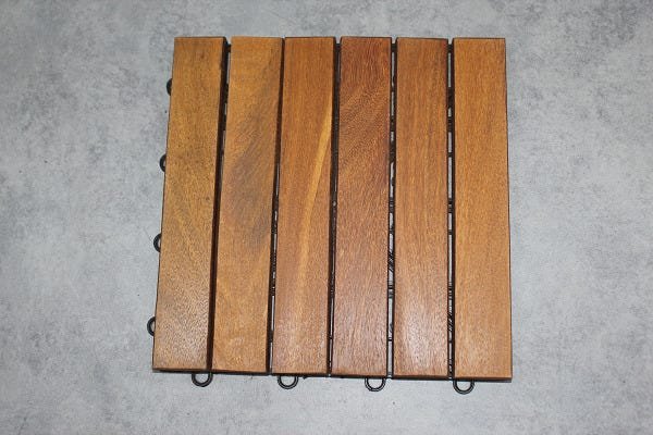 Deck Modular 6 Ripas 30x30 Kit 48 Peças (4m²) - 3
