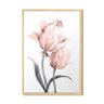 Quadro para Decoração da Sala Rosa Floral Jardim - 1