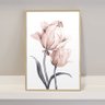 Quadro para Decoração da Sala Rosa Floral Jardim - 2
