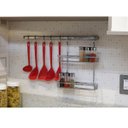 Ver imagem 2 de Barra de Cozinha 80cm Suporte para Utensílios Aço Inox Brinox