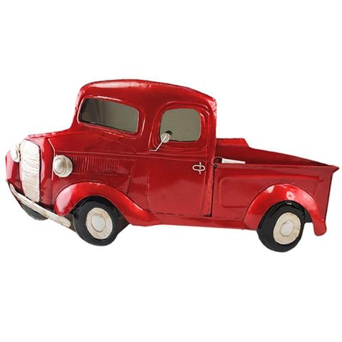 Quadro Pick Up Espelhado 3d Estante Prateleira Vintage Parede Casa Quarto Retro Metal Carro Enfeite