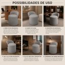 Ver imagem 4 de Puff com Encosto Orgânico Moderno para Recepção Sala Quarto