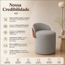 Ver imagem 3 de Puff com Encosto Orgânico Moderno para Recepção Sala Quarto