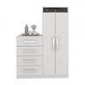 Cômoda 2 Portas 4 Gavetas Mon Branco - Pnr Móveis - 2