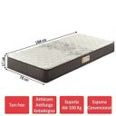 Ver imagem 2 de Colchão Solteiro Ecoflex com Espuma D33 Ecoline Marrom 17x188x78 -