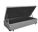 Ver imagem 1 de Cama Box Baú Solteiro Kings Stop Acolchões Suede Cinza 41x88x188