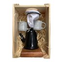 Ver imagem 1 de Kit de Café Individual Preto e Cinza Demolição com Engradado Utensilios do Chef