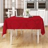 Toalha de Mesa Vermelha Quadrada 1,40M x 1,40M Tecido Jacquard - 1