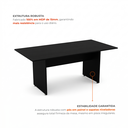 Ver imagem 7 de Mesa de Escritório para Reunião 6 Lugares 180x90cm Studio Preto