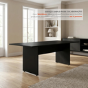 Ver mais imagens de Mesa de Escritório para Reunião 6 Lugares 180x90cm Studio Preto