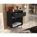 Ver imagem 2 de Aparador Buffet 1 Gaveta Beatriz - Jalmac Móveis: Preto