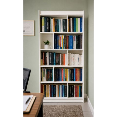 Estante Meia Colméia 100% Mdf Branco - Suprema Móveis