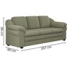 Sofa 3 Lugares 207 cm Dallas Linho TCE 1026 Moll - 4