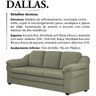 Sofa 3 Lugares 207 cm Dallas Linho TCE 1026 Moll - 3