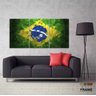 Quadro Arte Bandeira Do Brasil Mosaico 3 peças 120x60 cm - 3