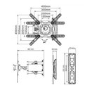 Ver imagem 3 de Suporte Tv Articulado de Parede para Telas 32 a 55 P4 Nb