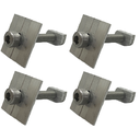 Ver imagem 1 de Kit 4 Unidades de Fixador Intermediário para Painel Solar Grampo Aluminio e Parafuso Allen Martel