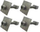 Ver imagem 1 de Kit 4 Unidades de Fixador Intermediário para Painel Solar Grampo Aluminio e Parafuso Allen Martel