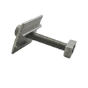 Ver imagem 3 de Kit 4 Unidades de Fixador Intermediário para Painel Solar Grampo Aluminio e Parafuso Allen Martel