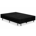 Ver imagem 3 de Cama Box Casal C/ Cama Auxiliar Suede 40x138x188 - Santo Box:preto