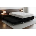 Ver imagem 2 de Cama Box Casal C/ Cama Auxiliar Suede 40x138x188 - Santo Box:preto