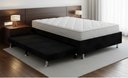Ver imagem 2 de Cama Box Casal C/ Cama Auxiliar Suede 40x138x188 - Santo Box:preto