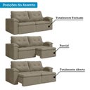 Ver imagem 6 de Sofá Retrátil e Reclinável 3 Lugares 230cm San Miguel Yescasa