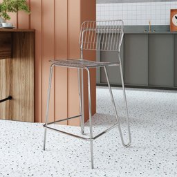 Banqueta Alta Aramada 108 cm - Cromado - 1