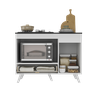 Balcão para Cooktop e Forno 105cm 1 Porta 1 Gaveta Veneza Multimóveis Mp2258 - Branco - 5