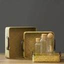Ver imagem 6 de Kit 3 Bandejas Decorativa para Servir Fibra Natural Home&Co