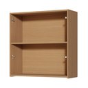 Ver imagem 3 de Armário Aéreo Modulada 2 Portas Nesher Simone Mendes 80cm Mdf Carvalho/greige