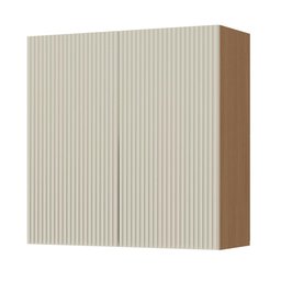Armário Aéreo Modulada 2 Portas Nesher Simone Mendes 80cm Mdf Carvalho/greige - 2