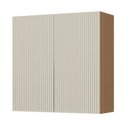 Ver imagem 2 de Armário Aéreo Modulada 2 Portas Nesher Simone Mendes 80cm Mdf Carvalho/greige
