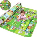 Ver imagem 2 de Tapete Infantil Térmico 180x120 Tatame Educativo Dupla Face Impermeável para Bebê Atividades Brincad