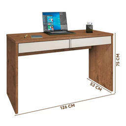 Escrivaninha Max 2 Gavetas - Zanzini:natura Off White - 4