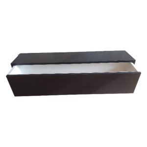 Aparador Suspenso com 1 Gaveta Deslizante Preto 90x15x15