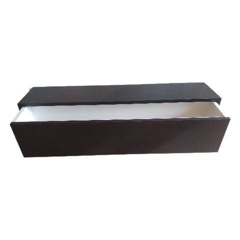 Aparador Suspenso com 1 Gaveta Deslizante Preto 90x15x15