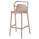 Ver imagem 2 de Kit 4 Banquetas Altas Empilhável Enjoy Rivatti 105 Cm (altura) em Pp Cor Fendi com Proteção Uv