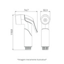 Ver imagem 3 de Kit Ducha Higiênica com Suporte Cor Preto e Cromado Durín