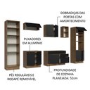 Ver imagem 5 de Armário de Cozinha Completa 330cm Rustic/Preto Agata Madesa 02