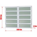 Ver imagem 3 de Basculante Alumínio 2 SEÇÕES100 X 200 Elite V.Boreal Branco Brimak