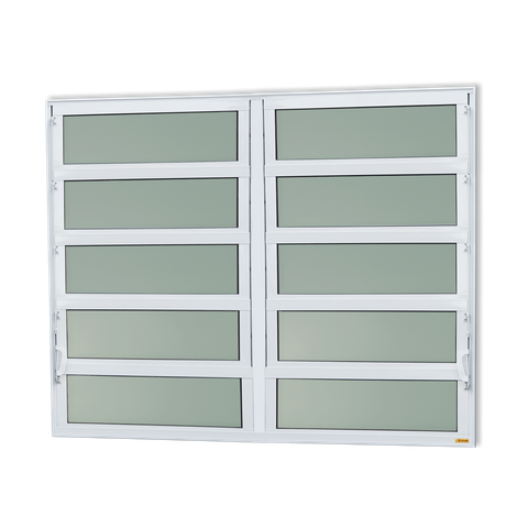 Basculante Alumínio 2 SEÇÕES100 X 200 Elite V.Boreal Branco Brimak