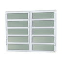 Ver imagem 1 de Basculante Alumínio 2 SEÇÕES100 X 200 Elite V.Boreal Branco Brimak