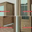 Ver imagem 3 de Cristaleira 1 Porta Vidro 1 Gaveta 180x43 Cm E962 Diamond Dtall