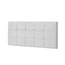 Ver imagem 2 de Painel Solteiro Strass Jordania 90 CM Courino Branco - D A Decor