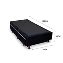 Ver imagem 3 de Cama Box Bicama Auxiliar Solteiro Suede Espuma 8cm 40x78x188 Preto