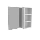 Ver imagem 3 de Espelheira Estante Suspensa Organizadora 1 Espelho 2 Prateleiras Para Banheiro Branco