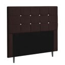 Ver imagem 1 de Cabeceira Queen Strass Jordania 160 CM Courino Marrom - D A Decor