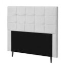 Ver imagem 2 de Cabeceira Solteiro Strass Jordania 100 CM Courino Branco - D A Decor