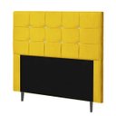 Ver imagem 2 de Cabeceira Solteiro Strass Jordania 100 CM Courino Amarelo - D A Decor